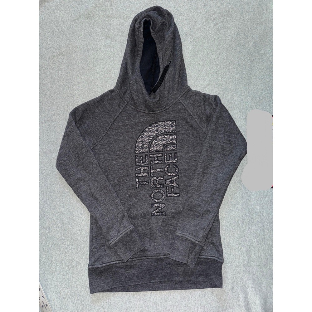 The North Face Womens Big Spell Out Logo Long-Sleeve Activewear‎ Hoodie Sz Small